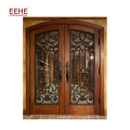 New design cheap price of luxury double wood door